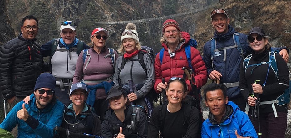 Everest base camp group