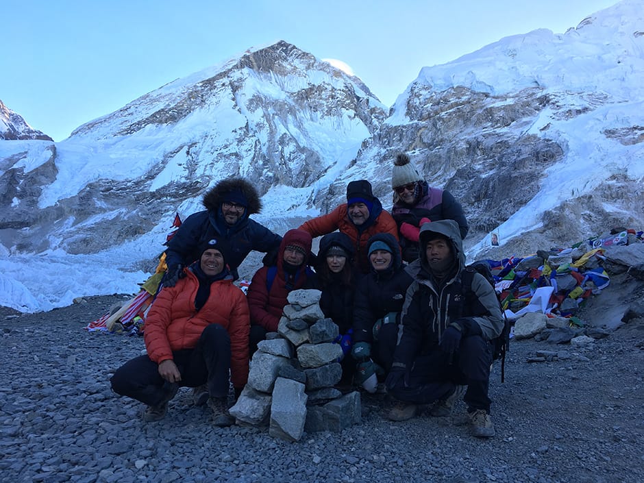 Everest base camp summit