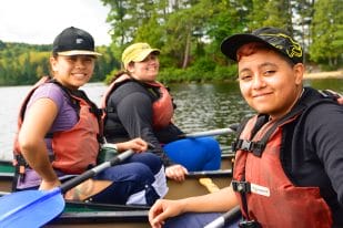 Charitable women canoeing slideshow