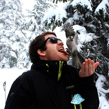 Owen Hosford with a bird