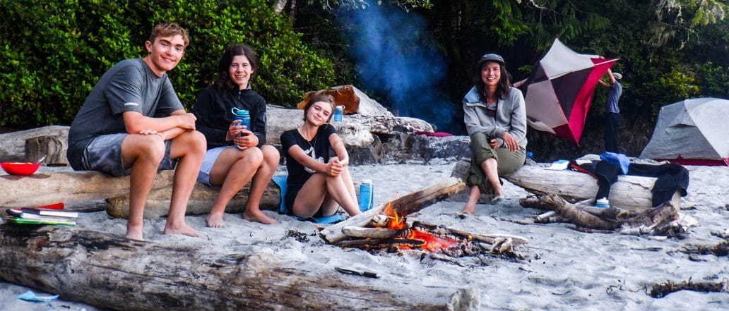 Image of a group enjoying campfire