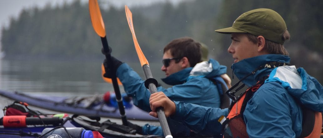 determined kayakers west coast