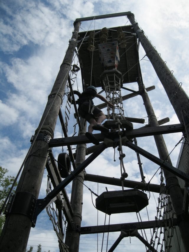 Challenge obstacle course tower