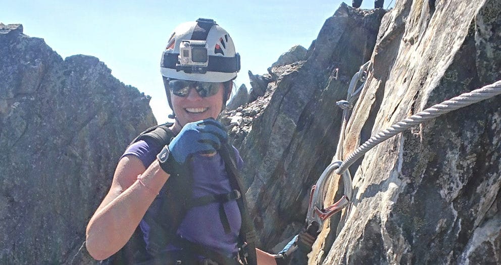 Anne Fitzgerald Climbing Mountain