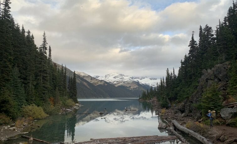 photo of a mountain and a lake