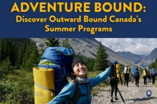 Text read Adventure Bound: Discover Outward Bound Canada's Summer Programs Wednesday, Apr 3, 8:00 PM EST/5:00 PM EST